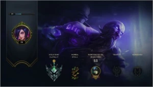 Conta platina 4, 22 campeões, MMR bom - League of Legends LOL