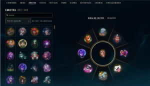 Conta Lv 687 com 642 Skins e 327 Cromas. - League of Legends LOL