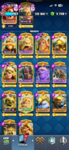 Conta Clash Royale Nível 1.923 — 42 Cartas Nível 16 + 5.728
