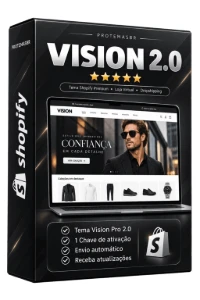 Tema Vision 2.0 Shopify + Chave de Ativação - Sites, Lojas e Sistemas Prontos Sites e Scripts