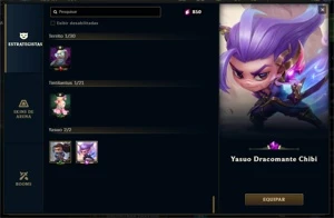 CONTA TFT YASUO DRACO + ARENA RESORT - League of Legends LOL