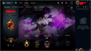 CONTA LOL OURO IV - League of Legends