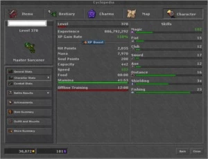 MS 378 ML 98 OPEN PVP - Tibia