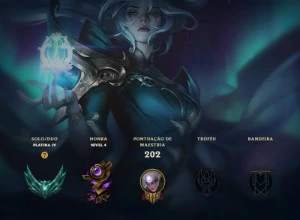 Conta Platina IV, Lv 161, várias skins daora - League of Legends LOL