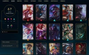 Conta Platina IV, Lv 161, várias skins daora - League of Legends LOL