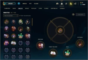 Conta bronze 1 com 31 champs e 1 skin - League of Legends LOL