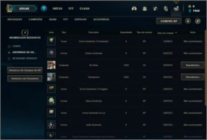 Conta bronze 1 com 31 champs e 1 skin - League of Legends LOL