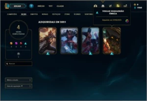 Conta bronze 1 com 31 champs e 1 skin - League of Legends LOL