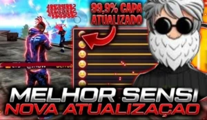 Free Fire Sensibilidade Mobile igual Hack/Emulador