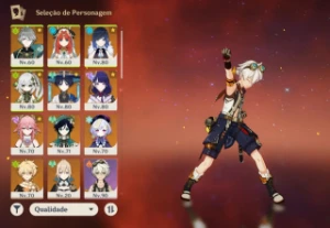 Conta AR55 + 10 Personagens 5* e armas - Genshin Impact
