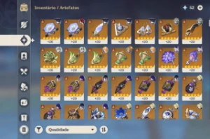 Conta AR55 + 10 Personagens 5* e armas - Genshin Impact