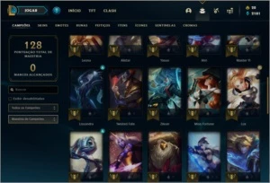 Conta prata 1 com 25 skins e 43 champs - League of Legends LOL