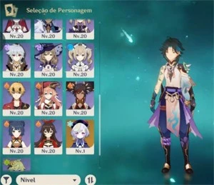 Conta Genshin impact ar40 Xiao, hu tao, ayaka, jean, qiqi