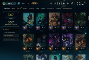 Unranked com 115 Champs e 41 Skins ( ADC / SUP / JG ) - League of Legends LOL