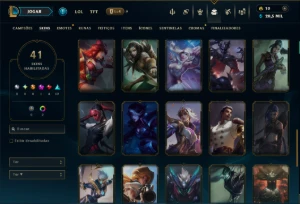 Unranked com 115 Champs e 41 Skins ( ADC / SUP / JG ) - League of Legends LOL