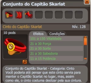 set Capitão Skarlat FULL (SPIRITIA) - Dofus