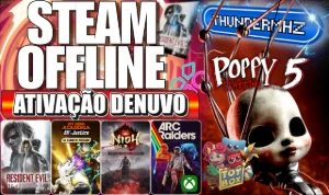 Poppy Playtime Chapter 1 2 3 4 5 +Jogos Terror - Steam OFF