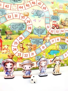 Jogo de Tabuleiro Fazendinha Cute 40 x 28 cm - Artesanato e Personalizados