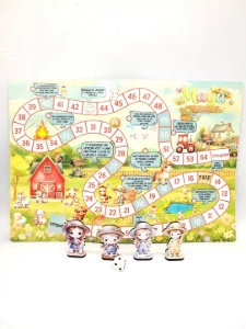 Jogo de Tabuleiro Fazendinha Cute 40 x 28 cm - Artesanato e Personalizados