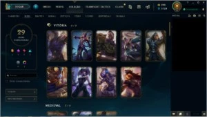 CONTA COM SKIN RARAS COM TODAS AS SKIN VITORIOSAS DESDE S1 - League of Legends LOL