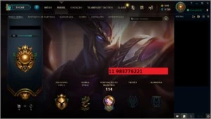 CONTA COM SKIN RARAS COM TODAS AS SKIN VITORIOSAS DESDE S1 - League of Legends LOL