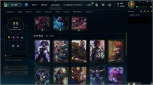 CONTA COM SKIN RARAS COM TODAS AS SKIN VITORIOSAS DESDE S1 - League of Legends LOL
