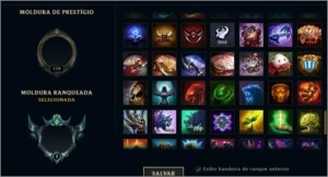 CONTA PLATINA 1, Diamante Season 5,6,7,8 - League of Legends LOL
