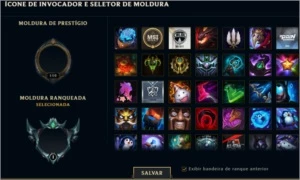 CONTA PLATINA 1, Diamante Season 5,6,7,8 - League of Legends LOL