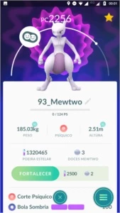 Conta Pokémon Go Lv 31 Time Mystic - MEWTWO + LENDÁRIOS