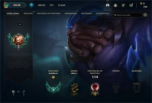 CONTA SMURF PLATINA PROMOÇÃO - League of Legends LOL
