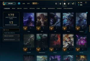 Unranked com 75 Champs e 23 Skins - League of Legends LOL