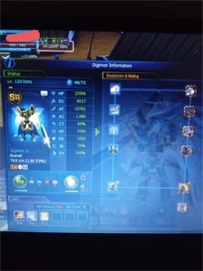 Conta Omegamon Aox, AlterS, Zwart e Omegamon - Digimon Masters Online DMO