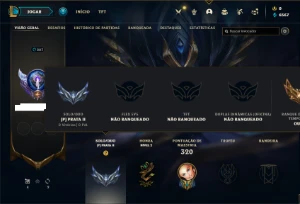 Conta prata 2 com 100 Champs e 50 Skins - League of Legends LOL