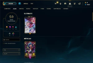 Conta prata 2 com 100 Champs e 50 Skins - League of Legends LOL
