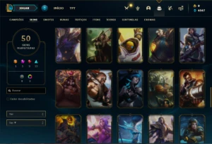 Conta prata 2 com 100 Champs e 50 Skins - League of Legends LOL