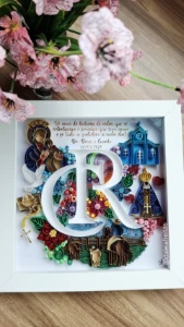 Quadro com Letras Personalizadas em Quilling