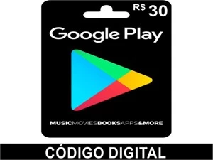 Gift card Googleplay 30R$ - Google Play