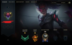 Conta esmeralda com skin ultimate win rate alto - League of Legends LOL