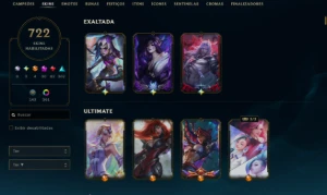 Conta Lol Nível 1039 Com 3 Exaltadas - League of Legends
