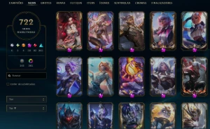 Conta Lol Nível 1039 Com 3 Exaltadas - League of Legends