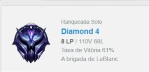 Conta  DIAMANTE BARATA C WIN rate  alto, E 114 skins - League of Legends LOL
