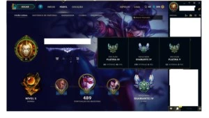 Conta League of Legends Diamante 4 LOL