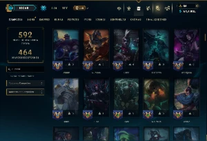 Unranked com TODOS os Champs e 502 Skins + Skins no Valorant - League of Legends LOL