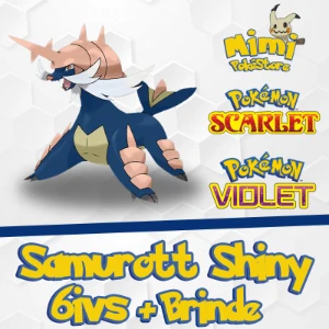 Samurott ou Oshawott Shiny 6IVs - Pokémon Scarlet Violet - Outros