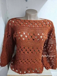 Blusa Patricia - Artesanato e Personalizados