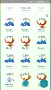 Conta de Pokémon GO