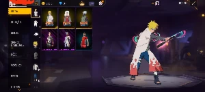 Conta FREE FIRE ( Calça angelical vermelha, skins do evento)