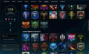 Conta Unranked (S11 Plat) 88 campeões - 35 skins - 6k E.A - League of Legends LOL