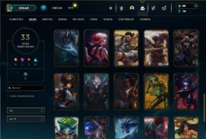 Ferro 2 com 70 Champs e 33 Skins - League of Legends LOL