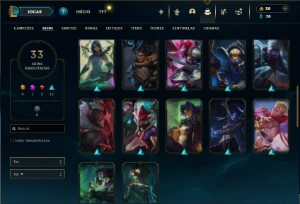 Ferro 2 com 70 Champs e 33 Skins - League of Legends LOL